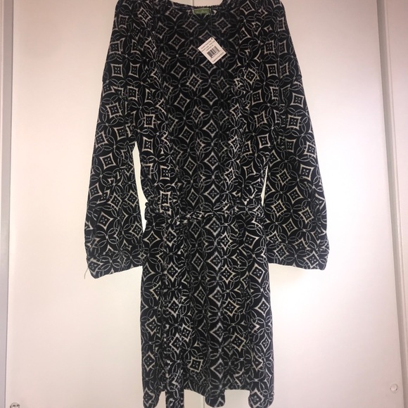 NWT Vera Bradley Concerto Hooded Fleece Robe - Picture 2 of 7